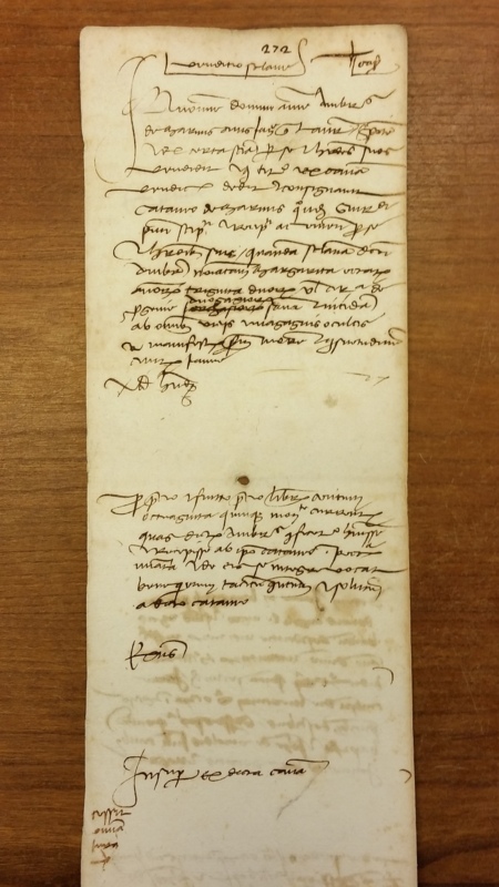 Notai antichi 890, I, nr. 272, col. 1