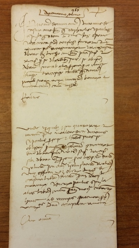 Notai antichi 890, I, nr. 267, col. 1