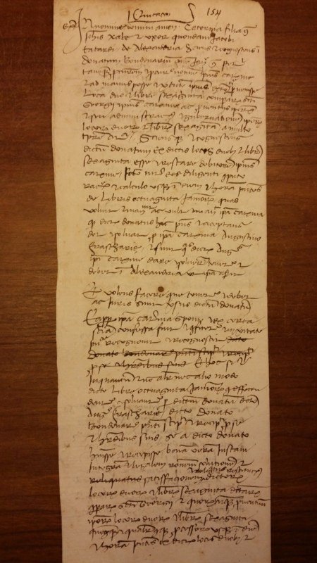 Notai antichi 888, I, nr. 154, col. 1