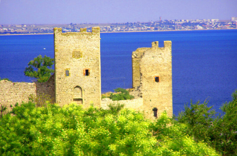Caffa, view showing Genoese fortress