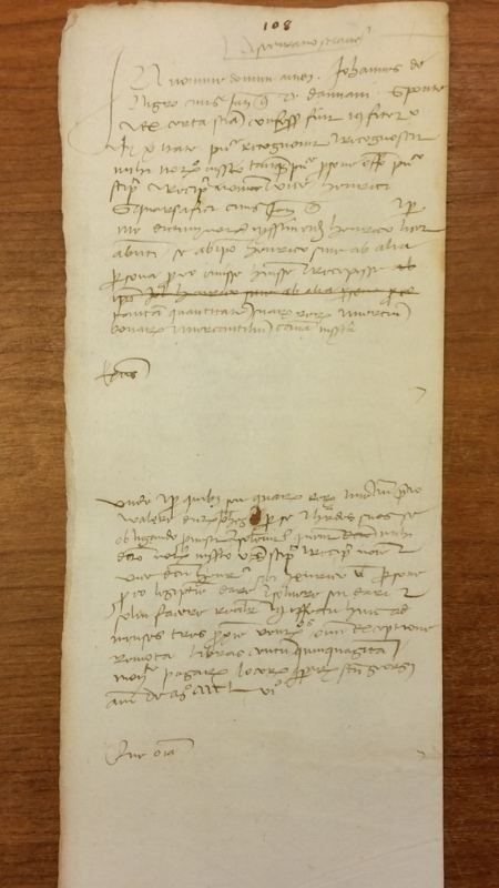 Notai antichi 890, I, nr. 108, col. 1