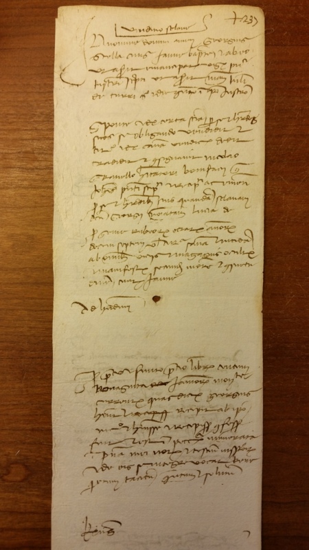 Notai antichi 891, I, nr. 237, col. 1
