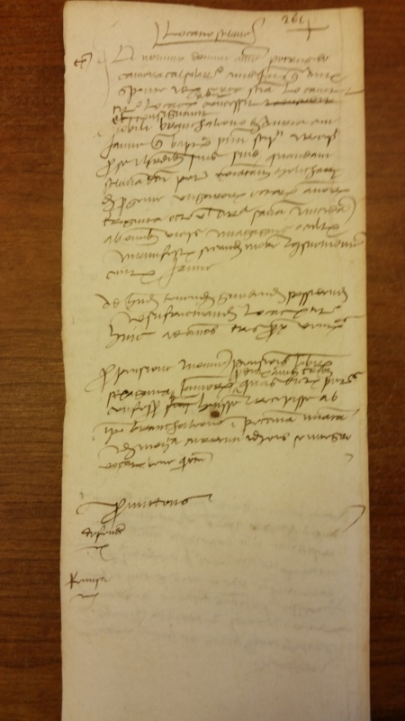 Notai antichi 889, II, nr. 261, col. 1