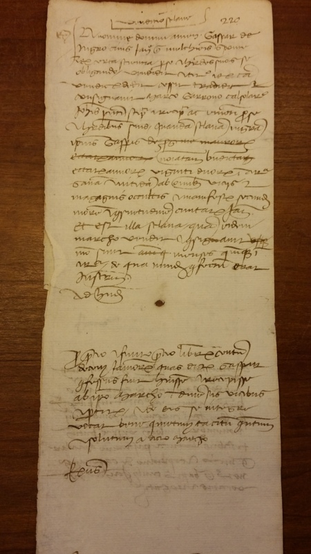 Notai antichi 888, II, nr. 220, col. 1
