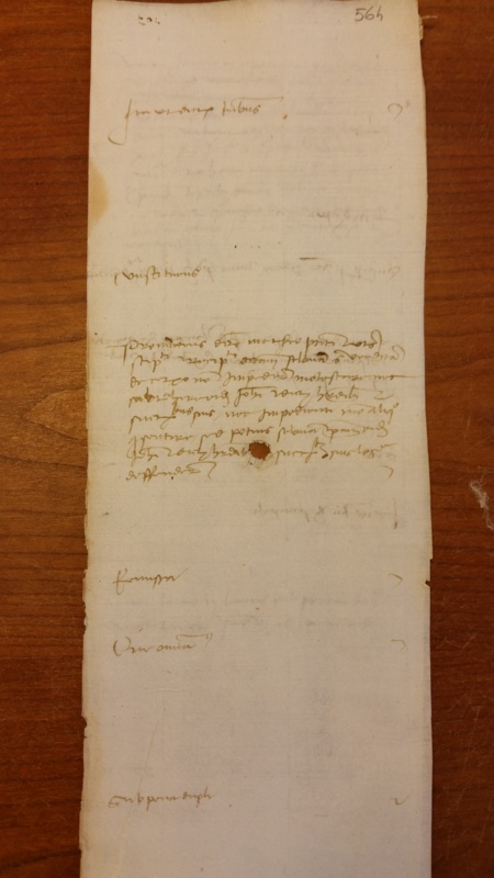 Notai antichi 895, nr. 564, col. 2