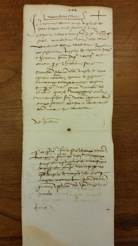 Notai antichi 890, II, nr. 242, col. 1