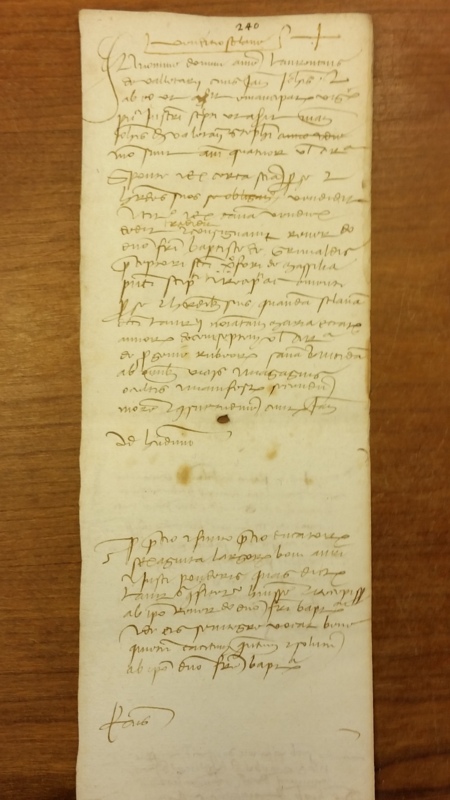 Notai antichi 890, I, nr. 240, col. 1