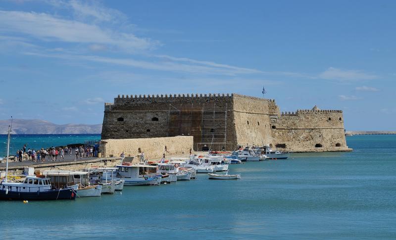 Venetian Rocca al Mare fortress in Heraklion, Crete