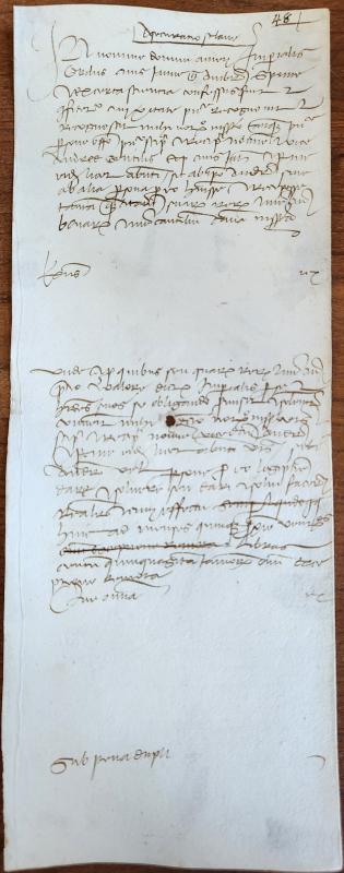 Notai antichi 889, II, nr. 48, col. 1
