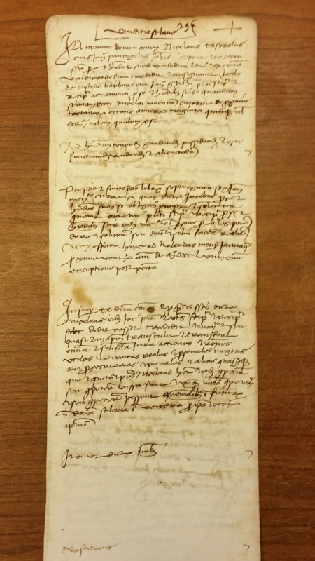 Notai antichi 890, I, nr. 296, col. 1