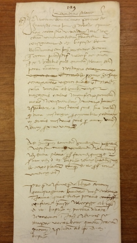 Notai antichi 890, I, nr. 129, col. 1