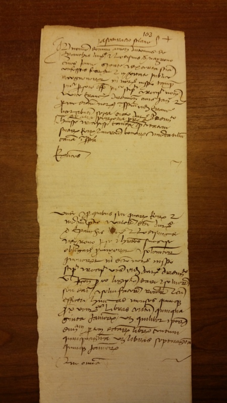 Notai antichi 888, I, nr. 103, col. 1
