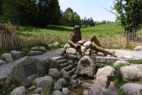 The hydrogeographical source of the Danube at St. Martin's Chapel in Furtwangen im Schwarzwald.