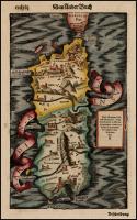 The Kingdom of Sardinia in a Sixteenth Century Map