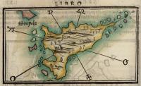 Map of Skyros by Benedetto Bordone, 1547