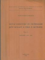 Cover of "Notai genovesi in oltremare. Atti rogati a Pera e Mitilene" edited by Ausilia Roccatagliata