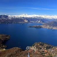 Panorama of Lake Maggiore from Poggio Sant'Elsa