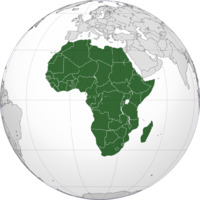 Africa, cartographic projection