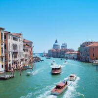 Venice, skyline with canal