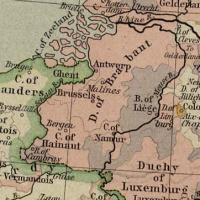 Duchy of Brabant and Prince-Bishopric of Liège in 1477