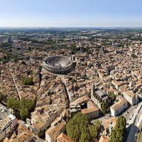 Aerial view of Arles